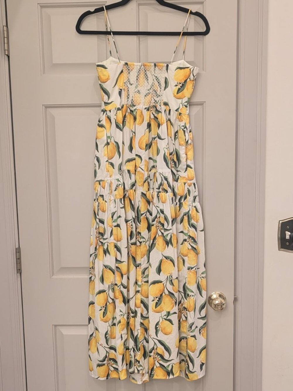 J. Crew A-line Midi Dress in Limoncello Lemon Print - Picture 4 of 9